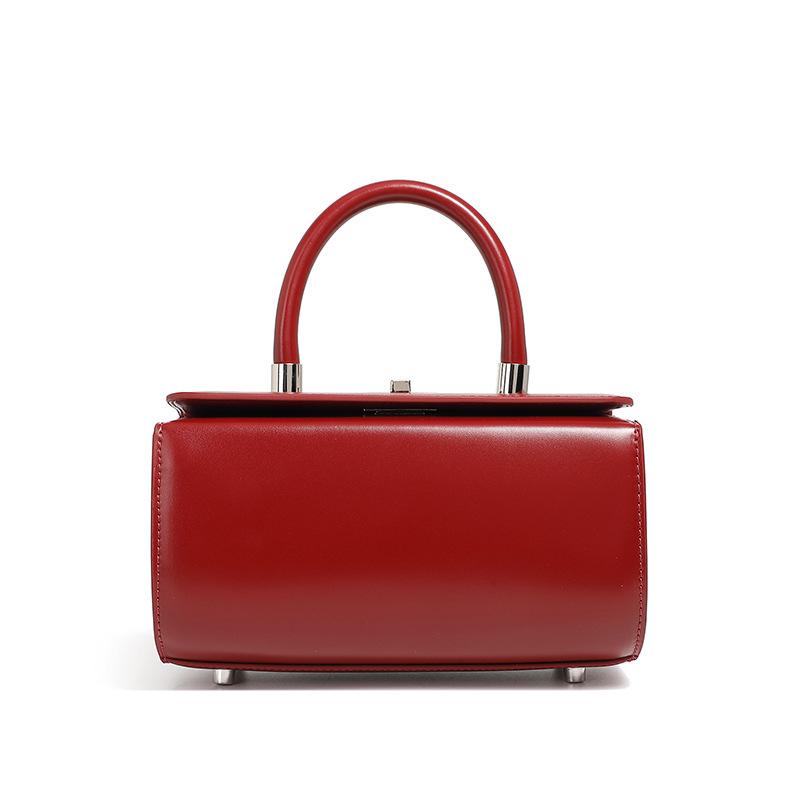 Genuine Leather Women Handbag Luxury Design Cowhide Shoulder Bag For Women  Fashion Commuter Crossbody Small Square Bag