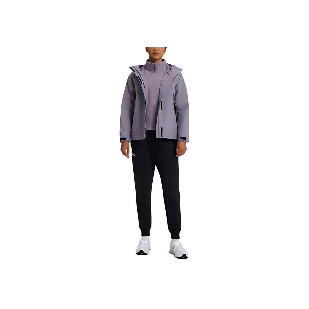Under Armour Ua Ef Solid Color Hooded Warm Fashion Jacket Women Jacket Purple 6001978-550