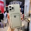 iPhone 17 Pro Max Klare Kartenhalter-Hülle mit Fotoeinsatz | Vollständige Abdeckung Sturzfest