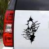 Skull Car Sticker Halloween Scary Decals Decoration SUV Decals For Car Truck SUV Motorcycle Vehicles Window Exterior Hood Body