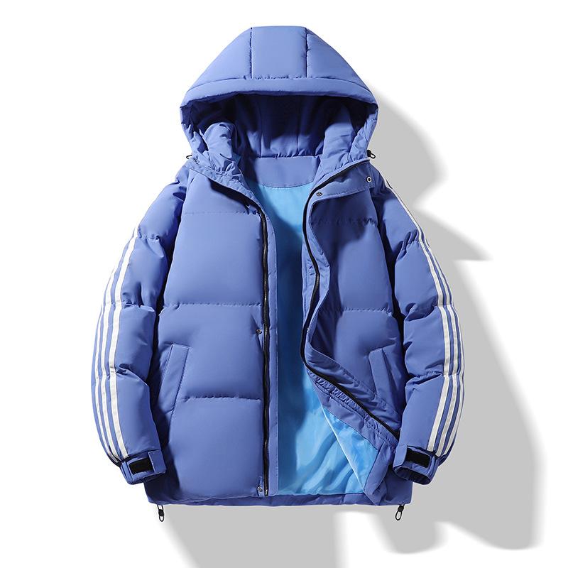 Winter Three-stripe American Cotton Jacket for Men Everyday and Versatile Thickened Cotton Jacket Top