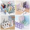 4 Grid Bookshelf Desktop Book Storage Shelf Bookshelf Desktop Decor Storage Rack Office Desktop File Organizer
