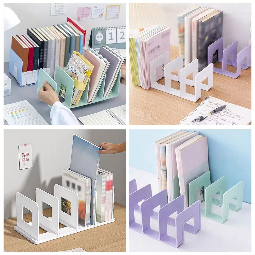 4 Grid Bookshelf Desktop Book Storage Shelf Bookshelf Desktop Decor Storage Rack Office Desktop File Organizer