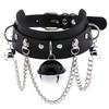 DIEZI Fashion Sweet Cool Torques Necklace Gothic PU Leather Tassel Chain Choker Collar Necklace For Women Men Body Chain Jewelry