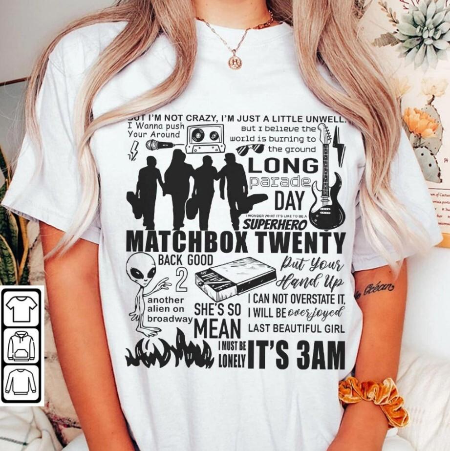 

Matchbox 20 Slow Dream Tour 2023 Shirt Concert Short Sleeve Shirt For Fan Unisex T-Shirt XXL