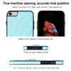 For iPhone SE (2020)/SE (2022)/7/8 4.7 Inch PU Leather+TPU Protective Cover Imprinted Rhombus Grid Pattern Rotation Ring Kickstand Phone Case
