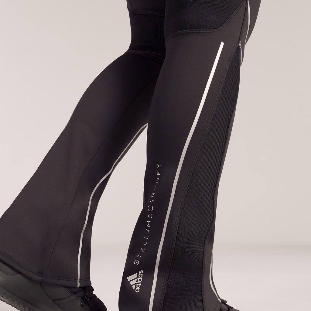 Adidas Stella McCartney Knitmix Logo Print Solid Color Leggings Women Leggings Black HM8170