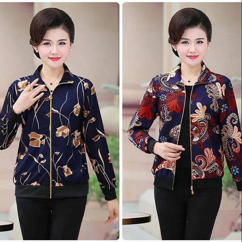 Long Sleeve Blouse Womens Autumn Spring Cherry Printed Thin T-Shirt Ladies Work Tops