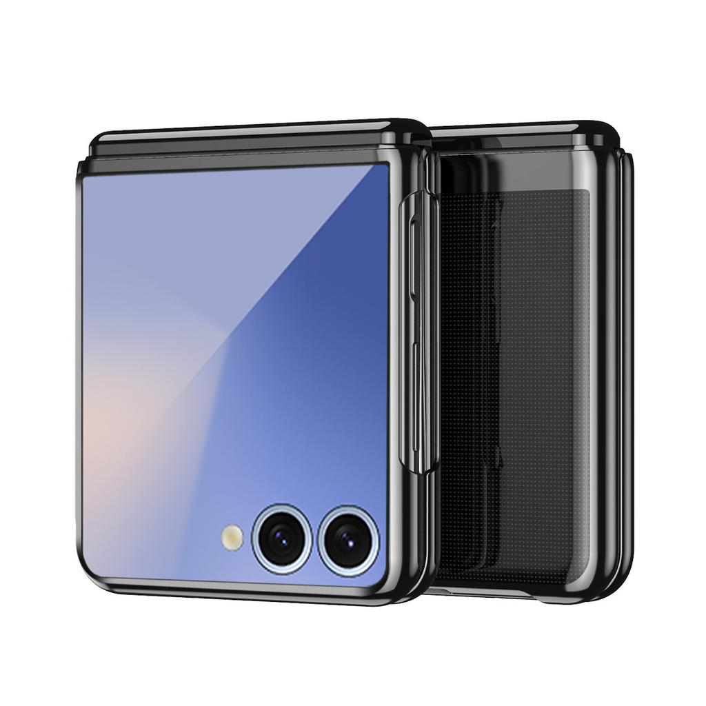Applicable Samsung Z Flip1 Electroplating Transparent Folding Screen Phone Case Galaxy Zflip1/1/1/1 Case
