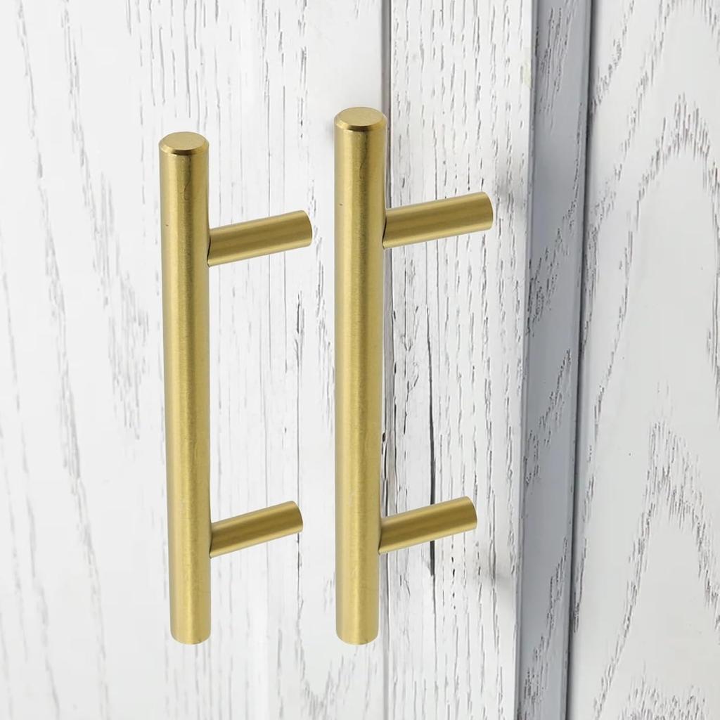 6 pack Modern Stainless Steel Cabinet Pulls, Durable Kitchen Drawer Handles Hardware for Home Furniture
