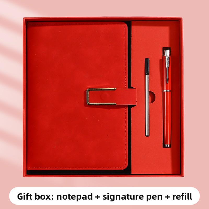 A5 Notatbok Spenne Business Kontor Notisblokk Gaveeske Sett