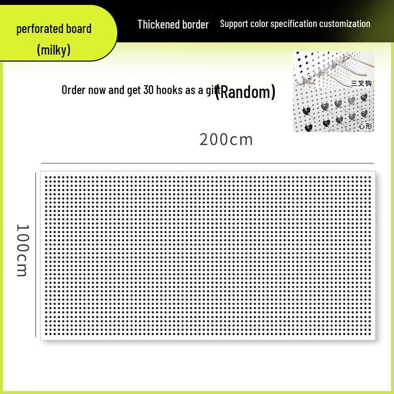 Wandmontiertes Lochplatten-Aufbewahrungsregal für Schmuck, Werkzeuge und Zubehör