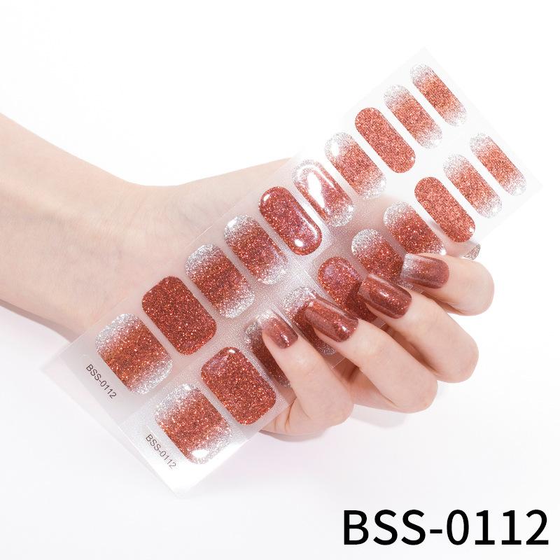 Gel Manicure Stickers Semi-cured Gel Nail Stickers Nail Polish Glue Manicure Stickers