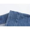 2026 Women's Street Fashion: V-Neck Drop Shoulder Denim Jacket