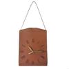 62KD Handbag Designs Wall Clock PU Leather Quiet Clock Home Decoration Accessories