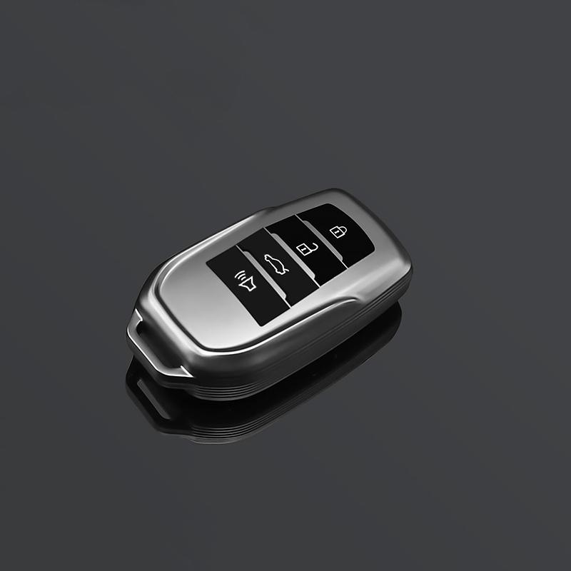 

2/3/4 Button Car Key Case Cover For Toyota Rav4 Harrier Hilux Fortuner Land Cruiser Crown Highland Prado Yaris Cross Aygo X