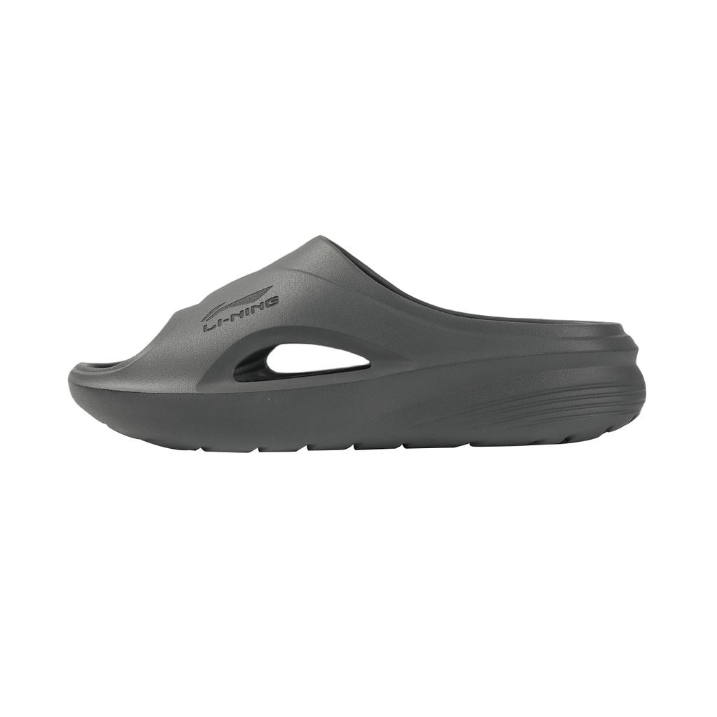 Li-Ning Comfortable Fashionable Simple Non-Slip Durable Slide Sandals Men Footwear Dark-Gray LNXV950-2