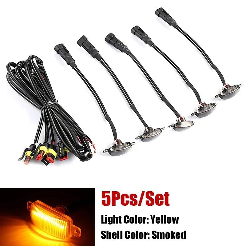 Universal LED Car Lights Front LED Grille Lights With Harness Eagle Eye Lamp For Pickup Off-Road SUV Ford Toyota Car Accessories Neon Lights 4