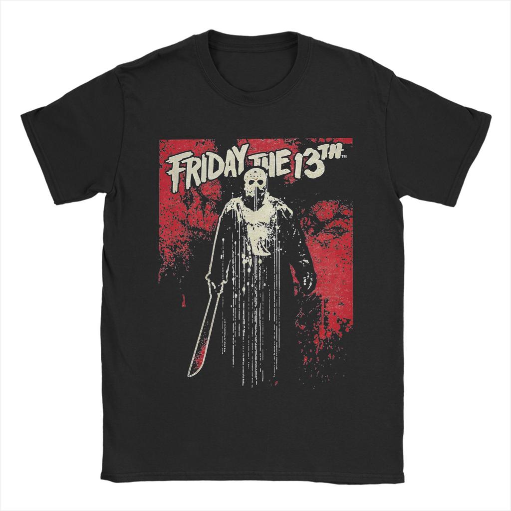 Jason Voorhees Friday 13th  T Shirt friday 13th Pure Cotton Clothing Funny Short Sleeve Round Neck Tees 4XL 5XL 6XL T-Shirt