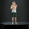 1/64 Miniaturfigur Diorama Modell Vater hält Baby handbemaltes Spielzeug für Park Fariy