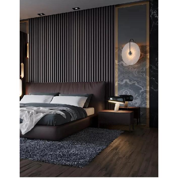 Nordic Wall Sconces Light Fixture Led Marble Moon Bedside Lamp Interior Indoor Lighting Home Bedroom Decor Modern Hotel Simple