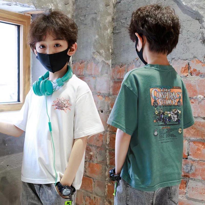 

Детская футболка с короткими рукавами для мальчиков, повседневные свободные топы для малышей, унисекс, футболка с графическим принтом для мальчиков и девочек, модная летняя мода