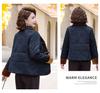 New Chinese Style Winter Down Cotton Jacket for Middle-Aged & Elderly Women - Short, Warm Grandma Outerwear