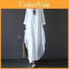 Blusa Larga Maxi de Playa Boho para Mujer de Algodón Lino Holgada Vestido Casual en Tejido de Calidad Premium