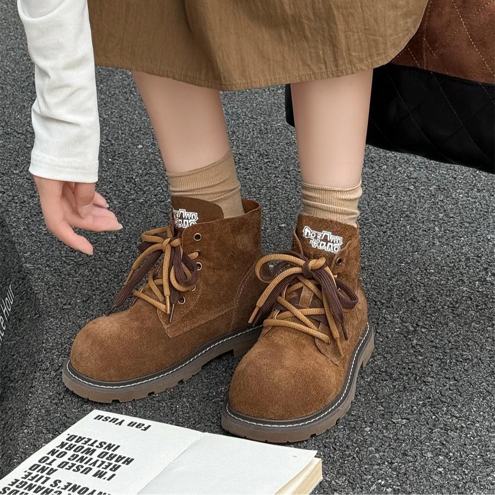 2025 new retro derby shoes platform heightening casual leather shoes British style commuting versatile big head tooling shoes