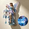 Creative Wall Storage for Bedroom Fairy Lamp, Resin Sconce with Warm LED Glow Energy Saving Light Lamps Living Room, Vintage Rustic Elf Decoration