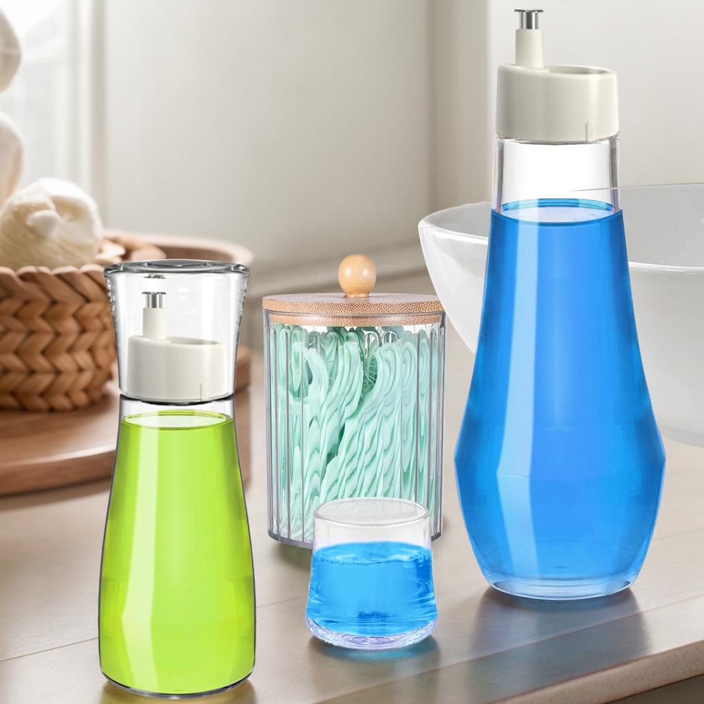 Glass Oil Dispenser with 304 Stainless Steel Spout No Drip Dust Proof Cover for Soy Sauce Vinegar Sesame Oil Kitchen