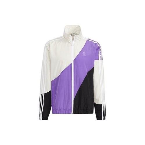 adidas neo M SW RET CB WB Colorblock Sports Jacket for Men, Purple L фиолетовый