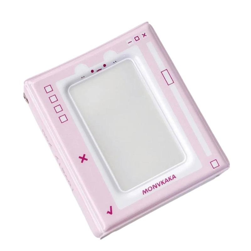 

Color Kitten Photocard Mini Album Photo Card Book for 3-3.5Inches Cards Perfectly for Fans Card Bag