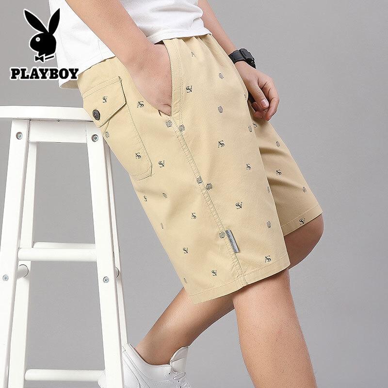 PLAYBOY Men s Cotton Washed Casual Shorts XL