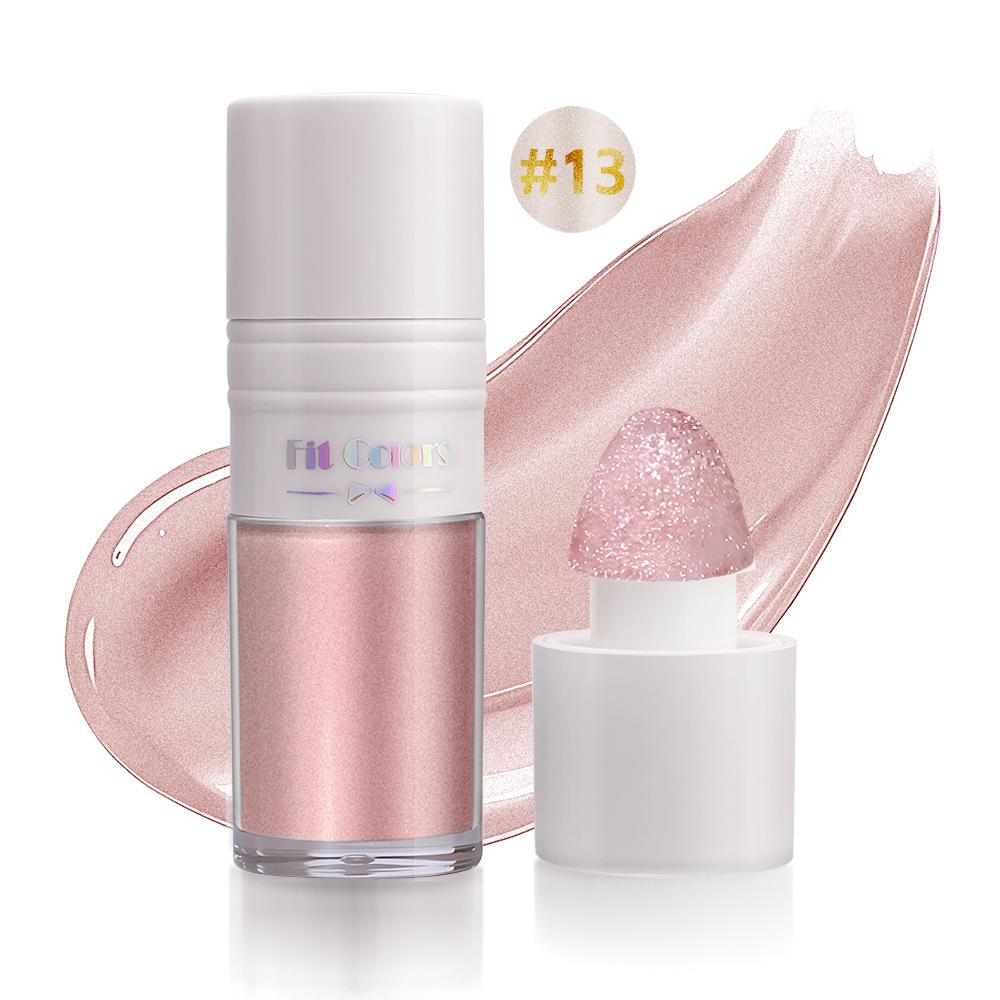 Fit Colors 3D Liquid Highlighter & Contour Blush - Matte & Pearlescent Multifunctional Makeup Brightener.