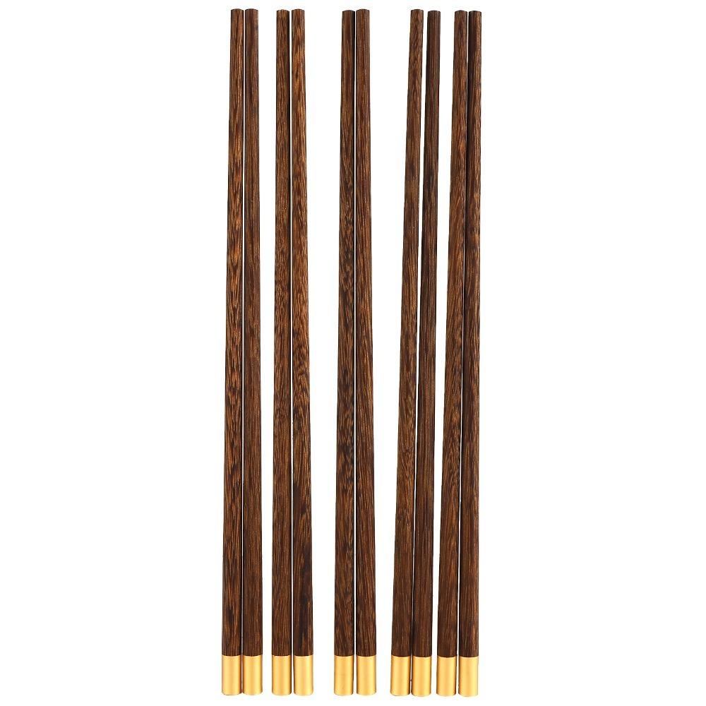 5Pair Smooth Food Chopsticks Polished Edge Tableware Chopsticks Hotpot Chopsticks Home Dining