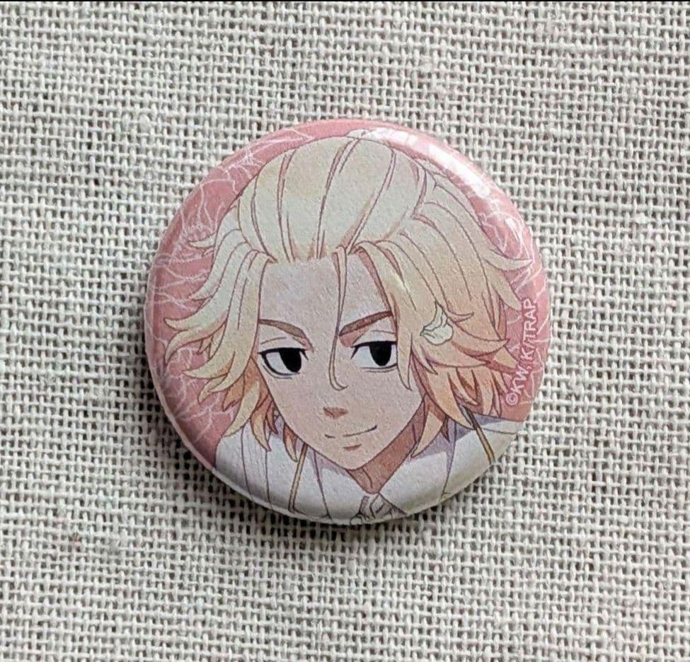 [USED] Tokyo Revengers Chugai Mining Bouquet Bonus Can Badge Sano Manjiro