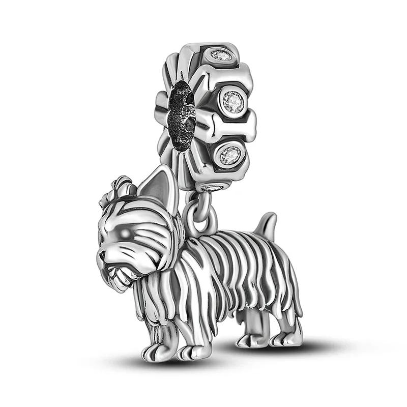 Copper Gold Color Guardian Leopard Cheetah Animal Dangle Charms Beads Pendant Fit Bracelet Necklace Diy Jewelry