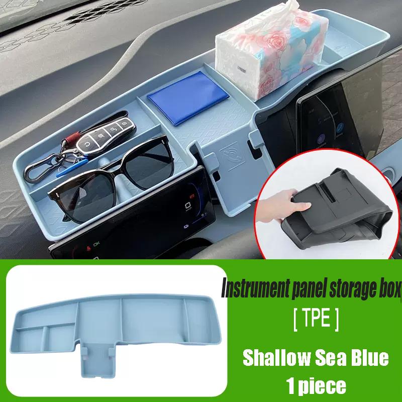 For BYD Seagull Dolphin Mini 2025 2024 Automotive Interior Instrument Panel Storage Box Paper Towel Storage Behind the Screen