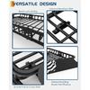64 X 39 Inch Universal Roof Rack Basket, 200 Lbs Capacity Cargo Carrier with Wind Fairing for SUV, Truck, RV & Vehicle Roof Rack