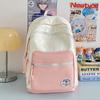 Student Schoolbag Women's Large Capacity Star Printed Backpack Colorblock Travel Backpack