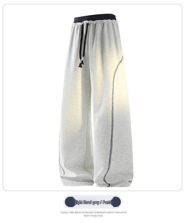 Summer 2026 Boys' Sports Suit: Short Sleeve T-Shirt & Long Pants Set for Junior High/High School