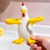 2 Slot Toothpaste Toothbrush Rack Chicken Shaped Toothbrush Storage Stand  Home Bathroom Decor