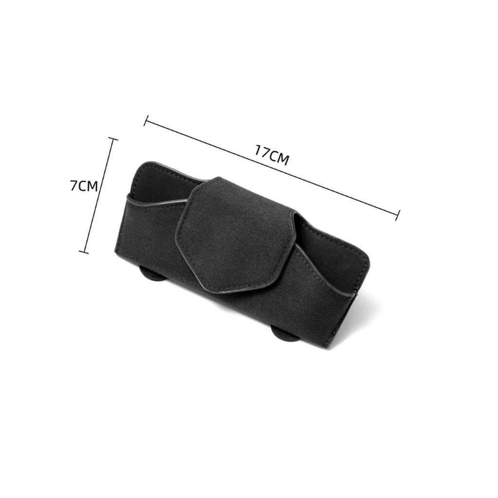 Car Glasses Case Universal Fit Vehicle Storage Solution Sunglasses Holder Adjustable Sun Visor Clip For Travel Essential Road