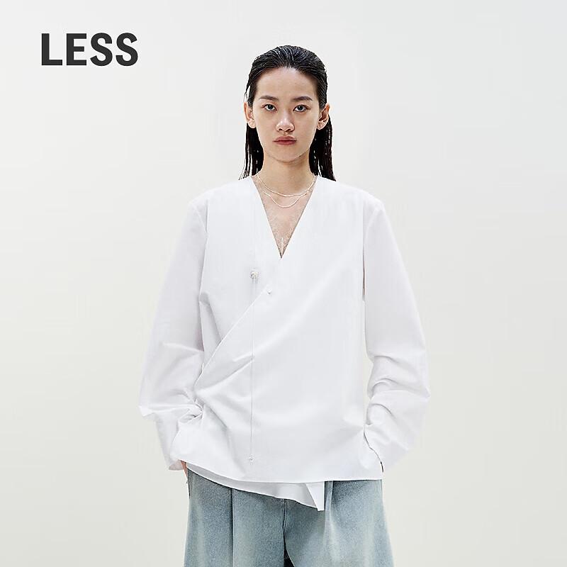 Women s V-Neck Long Sleeve Cotton Blend Shirt S