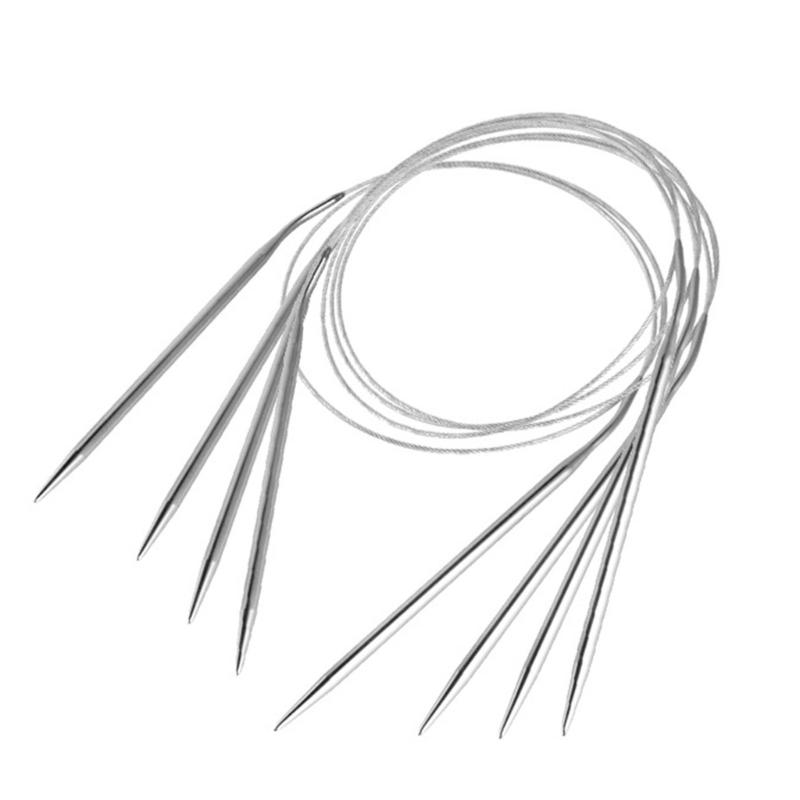 Pack of 10 Circular Knitting Needle Set for Sweaters, Hat, and Scarves Knitting Pins for Beginners & Expert Knitters
