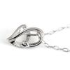 SUEHIRO Diamond White Gold Open Heart Necklace Women's