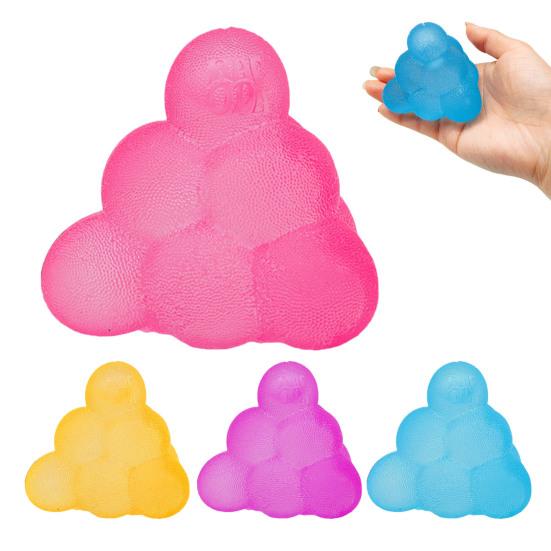 Stress Relief Geometric Solid Toy Frosted 3D Shape Squeeze Sensory Toy Kids Adults Decompression Geometric Block Fidget Toy