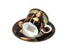 Espresso Cup With Saucer Leonardo Da Vinci Mona Lisa Painting