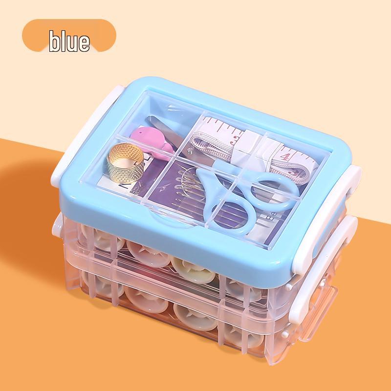 Portable High-Quality Multicolor Sewing Kit for Home and Dorm: Ideal for Hand Sewing, Mending, and Weddings.